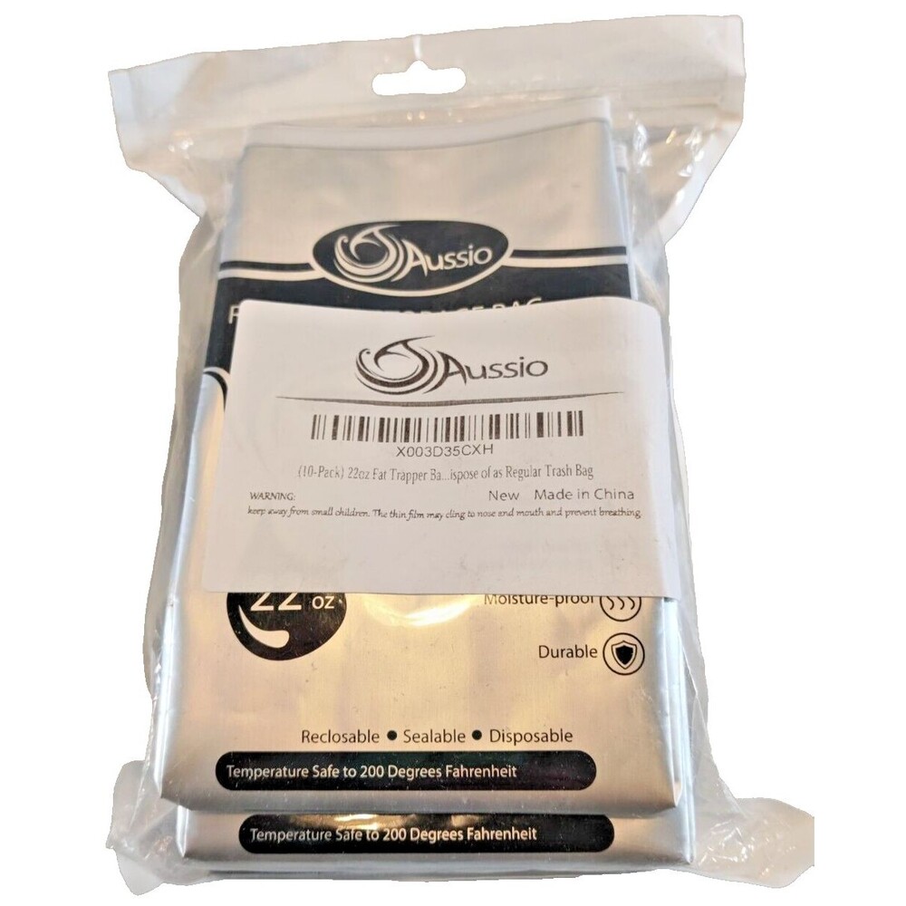 RV Grease Bags Disposable Replacement Temps Up To 200 Self Standing 10 Bags